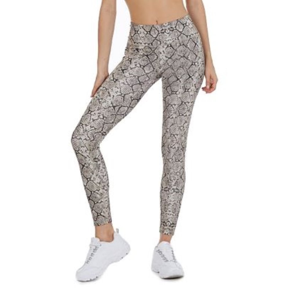 PHONE POCKET LEGGINGS IN RICH PYTHON